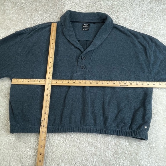 PrAna Cozy Up Michie Top Sweater Dark Sky Heather Relaxed Fit Boxy Womens XL - Picture 10 of 12